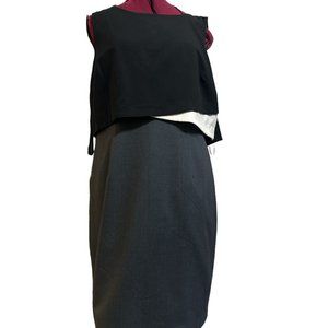 Ivanka Trump Missy Womens Black Casual Career Dress Size 14